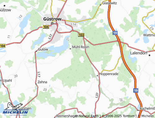 MICHELIN Kirch Rosin map - ViaMichelin