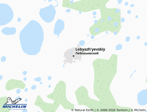 MICHELIN-Landkarte Lebyazh'yevskiy - ViaMichelin