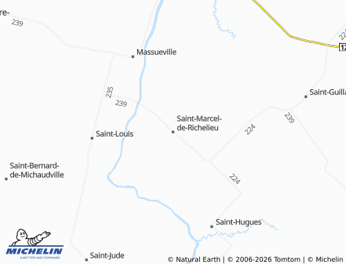 MICHELIN-Landkarte Saint-Marcel-de-Richelieu - ViaMichelin