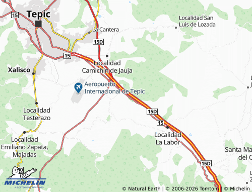 Mapa MICHELIN Localidad El Refugio - ViaMichelin