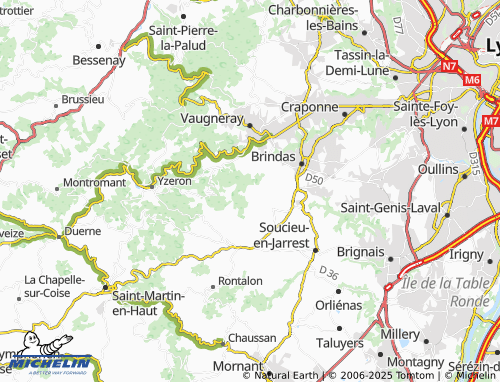 Kaart MICHELIN Bruyères - ViaMichelin