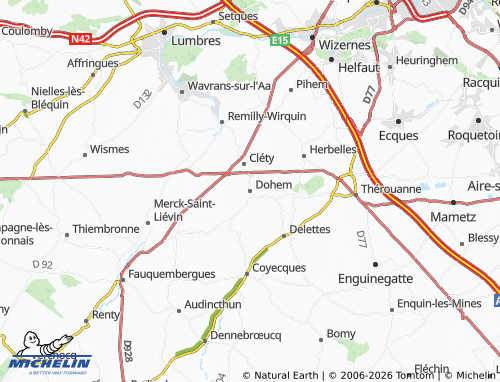 MICHELIN Dohem map - ViaMichelin