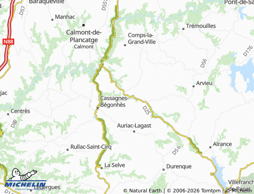MICHELIN Salmiech map - ViaMichelin