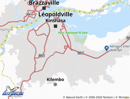 Mappa MICHELIN Ngaba - ViaMichelin