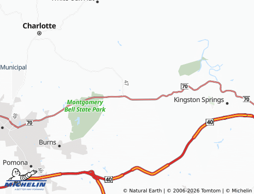 Mapa MICHELIN White Bluff - ViaMichelin
