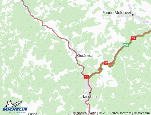 MICHELIN Ciocănești map - ViaMichelin