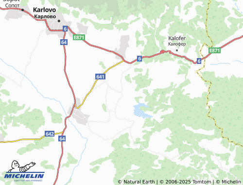 MICHELIN Gorni Domlyan map - ViaMichelin