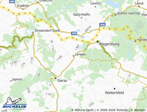 MICHELIN Langau map - ViaMichelin