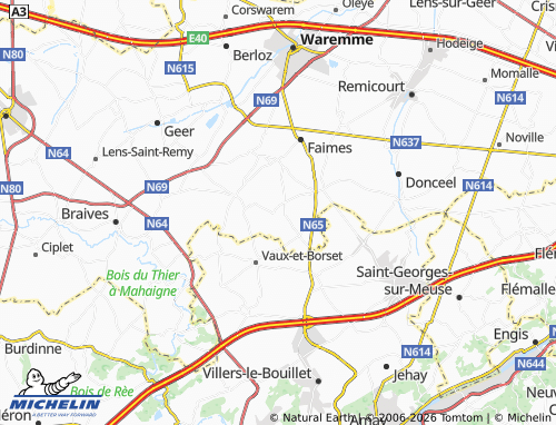 MICHELIN Borlez map - ViaMichelin