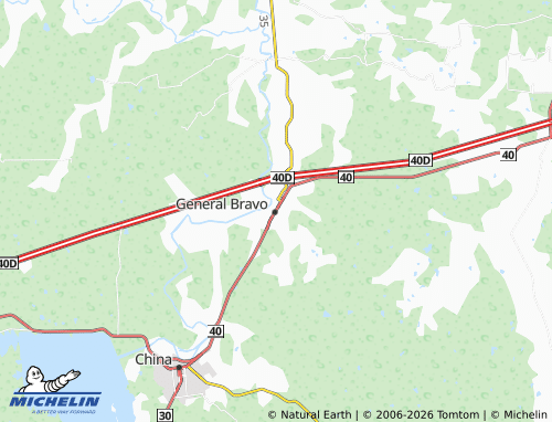 MICHELIN Centro de General Bravo map - ViaMichelin