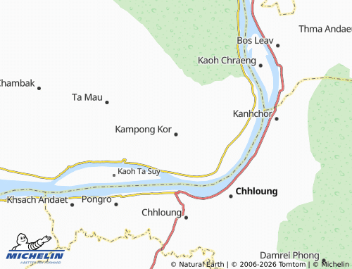 Mapa MICHELIN Kampong Kor - ViaMichelin
