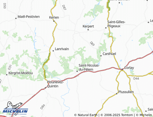 MICHELIN Bothoa map - ViaMichelin
