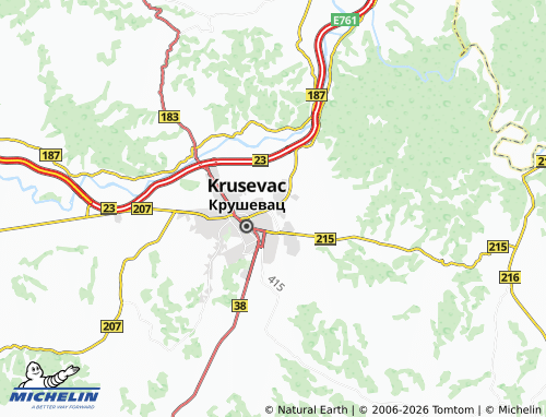 Mapa MICHELIN Bivolje - ViaMichelin