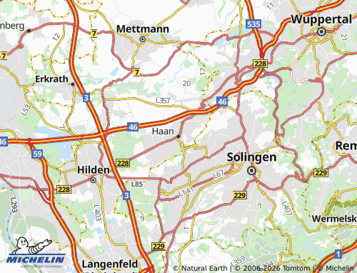 MICHELIN Haan map - ViaMichelin