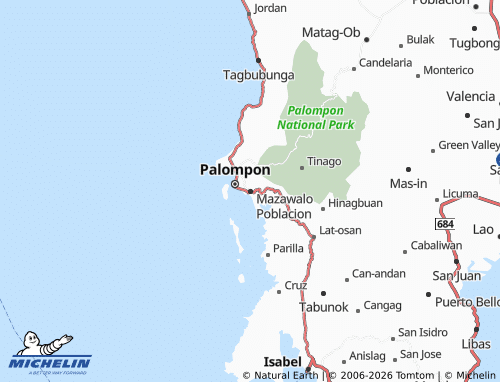 MICHELIN Mazawalo Poblacion map - ViaMichelin