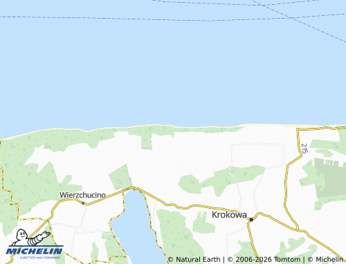 MICHELIN Dębki map - ViaMichelin