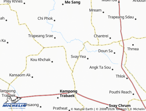 Mappa MICHELIN Angkor Sar - ViaMichelin
