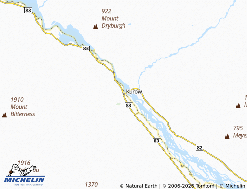 Mapa MICHELIN Kurow - ViaMichelin