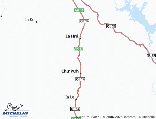 Mapa MICHELIN Nhơn Hòa - ViaMichelin