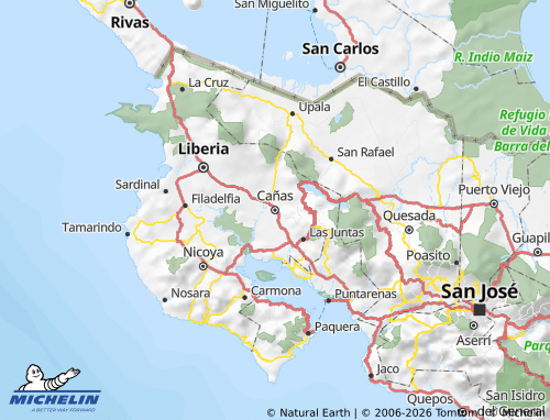 Mappa MICHELIN Cañas - ViaMichelin