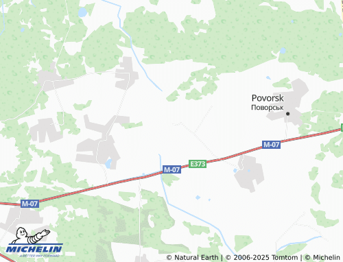 MICHELIN Hryviatky map - ViaMichelin