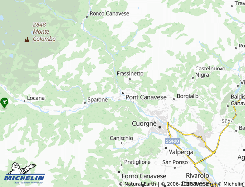 Mapa MICHELIN Pont Canavese - ViaMichelin