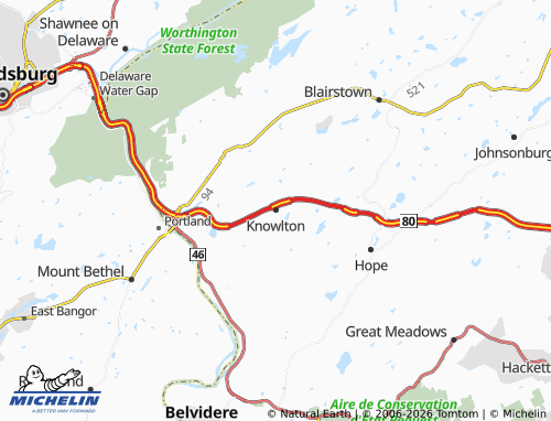 Mapa MICHELIN Knowlton - ViaMichelin