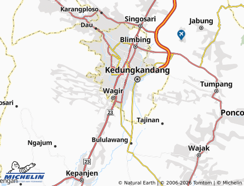 MICHELIN Gadang map - ViaMichelin