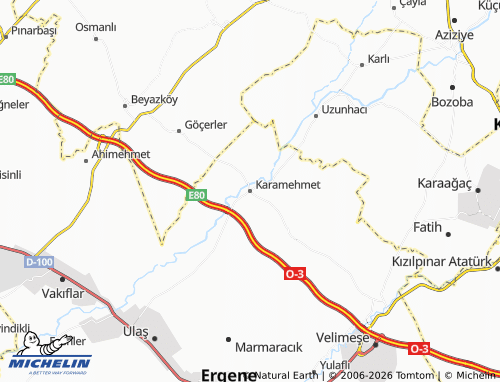 MICHELIN Karamehmet map - ViaMichelin