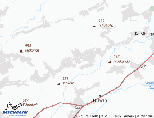 MICHELIN Dzivhadolo map - ViaMichelin