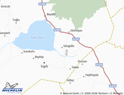MICHELIN Süngüllü map - ViaMichelin