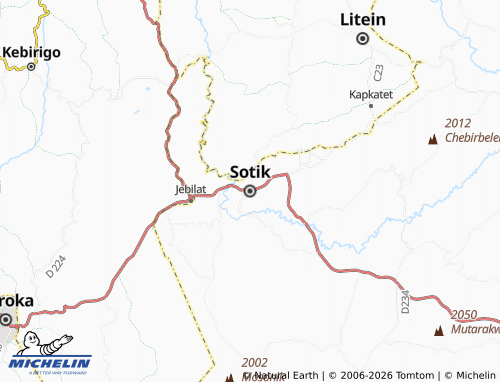 MICHELIN-Landkarte Sotik - ViaMichelin