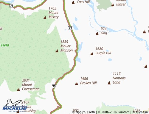 Mapa MICHELIN Lake Pearson - ViaMichelin