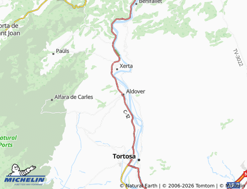 Mapa MICHELIN Aldover - ViaMichelin
