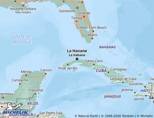 Kaart MICHELIN Cuba - ViaMichelin