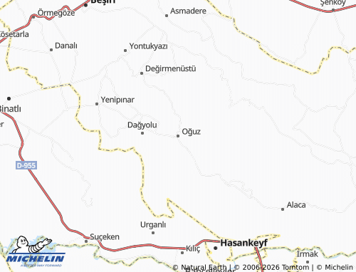 Mappa MICHELIN Oğuz - ViaMichelin