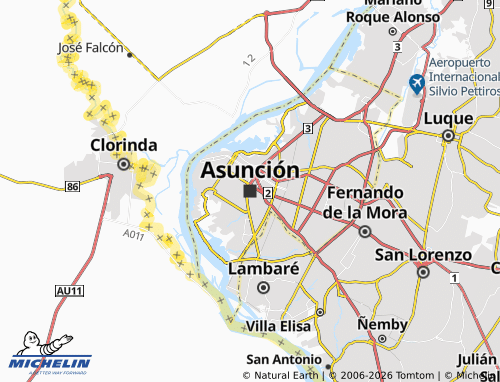 Mappa MICHELIN Asunción - ViaMichelin