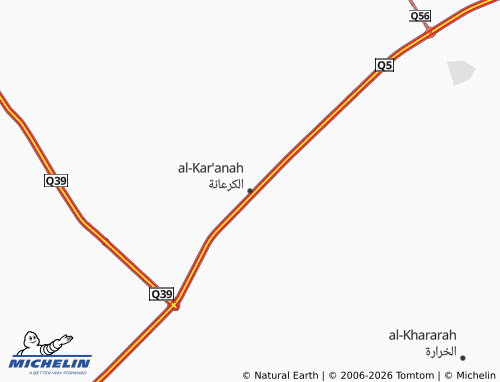 Mapa MICHELIN al-Kar'anah - ViaMichelin