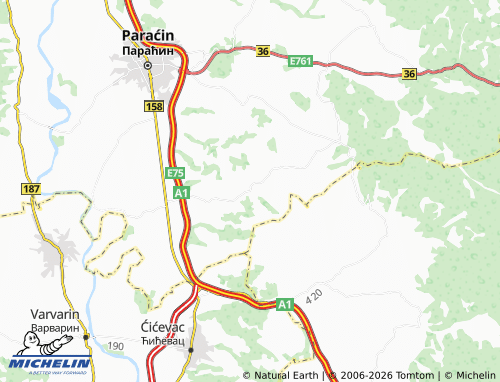Mapa MICHELIN Busilovac - ViaMichelin