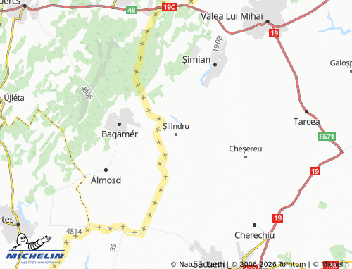 Mapa MICHELIN Șilindru - ViaMichelin