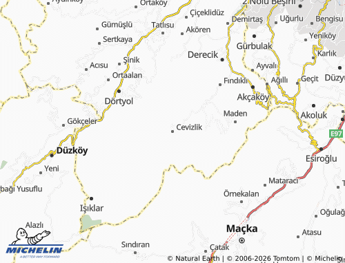 Mapa MICHELIN Cevizlik - ViaMichelin