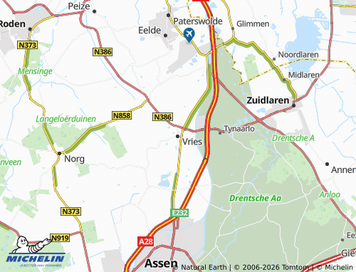 Carte MICHELIN Vries - ViaMichelin