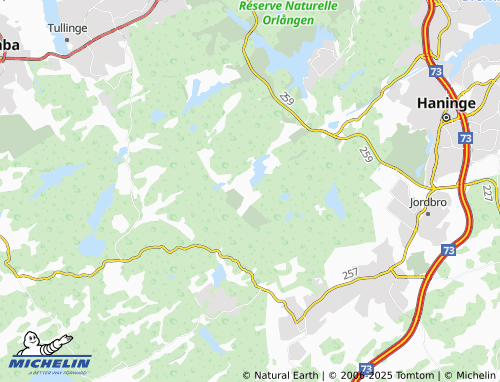 MICHELIN Ådran map - ViaMichelin