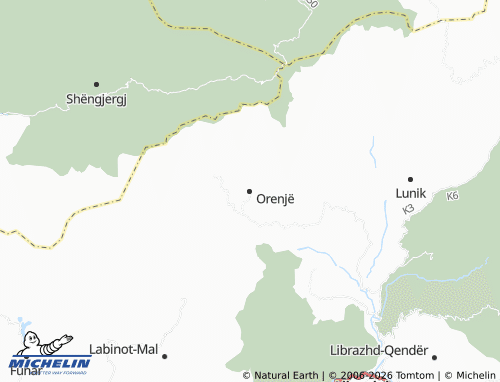 MICHELIN Orenjë map - ViaMichelin