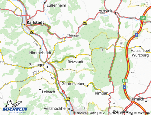 Mappa MICHELIN Retzstadt - ViaMichelin