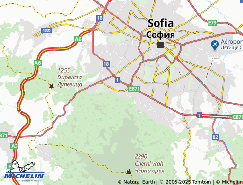 Mappa MICHELIN Rayon Vitosha - ViaMichelin