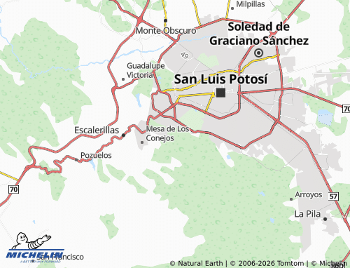 Mapa MICHELIN Monterra - ViaMichelin