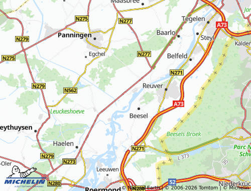 Carte MICHELIN Kessel-Eik - ViaMichelin
