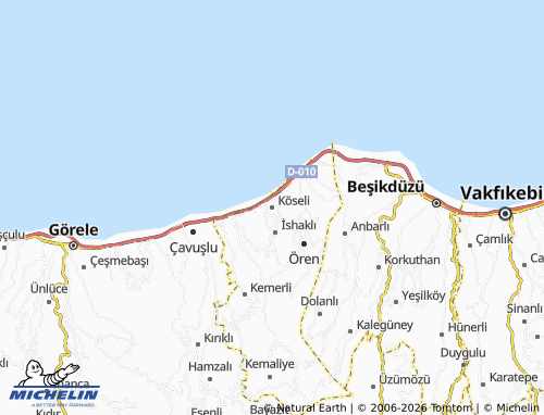 Mappa MICHELIN Köseli - ViaMichelin
