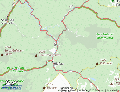 MICHELIN Lainbach map - ViaMichelin